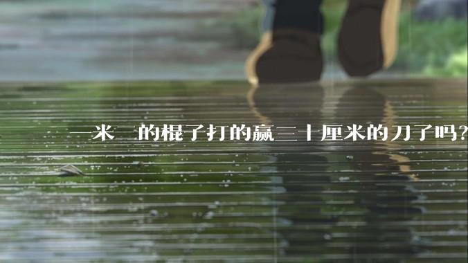 一米二的棍子打的赢三十厘米的刀子吗？