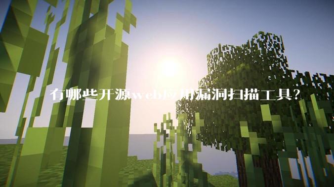有哪些开源web应用漏洞扫描工具？
